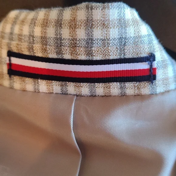 NWT Tommy Hilfiger Conrad Tan/Grey Sport Coat 44REG Flex - Picture 11 of 14